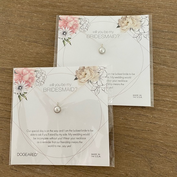 Dogeared Sterling Silver Bridesmaid Pearl Necklace - Picture 3 of 8